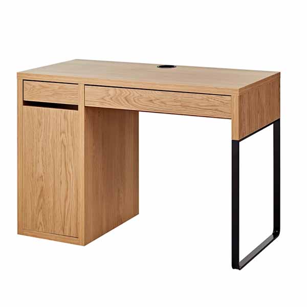 Micke oak desk